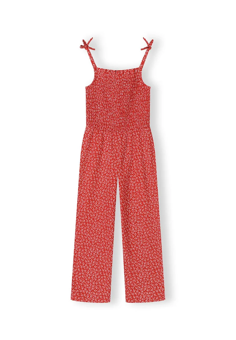 مينوتي Girls breathable floral jumpsuit multicolour